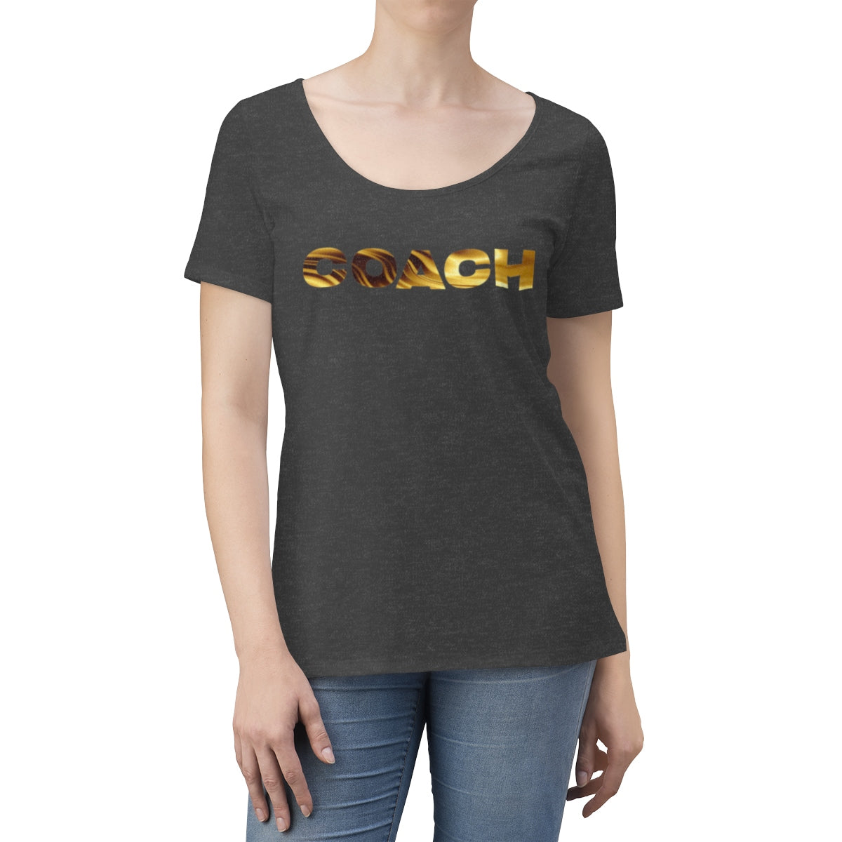 Coach - Women's Scoop Neck T-shirt