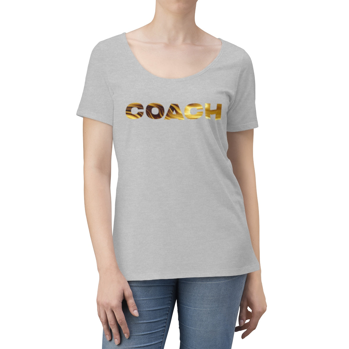 Coach - Women's Scoop Neck T-shirt