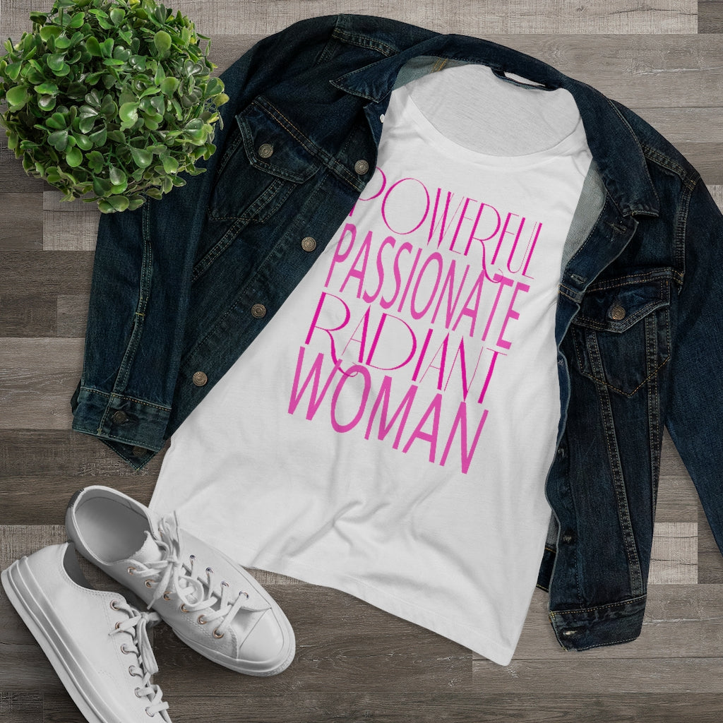 Powerful Passionate Radiant Woman - Organic Women's Lover T-shirt