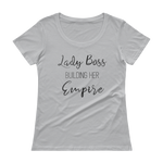 Lady Boss Black Metal Scoopneck T-Shirt