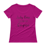 Lady Boss Black Metal Scoopneck T-Shirt