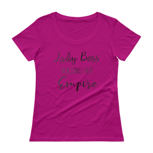 Lady Boss Black Metal Scoopneck T-Shirt