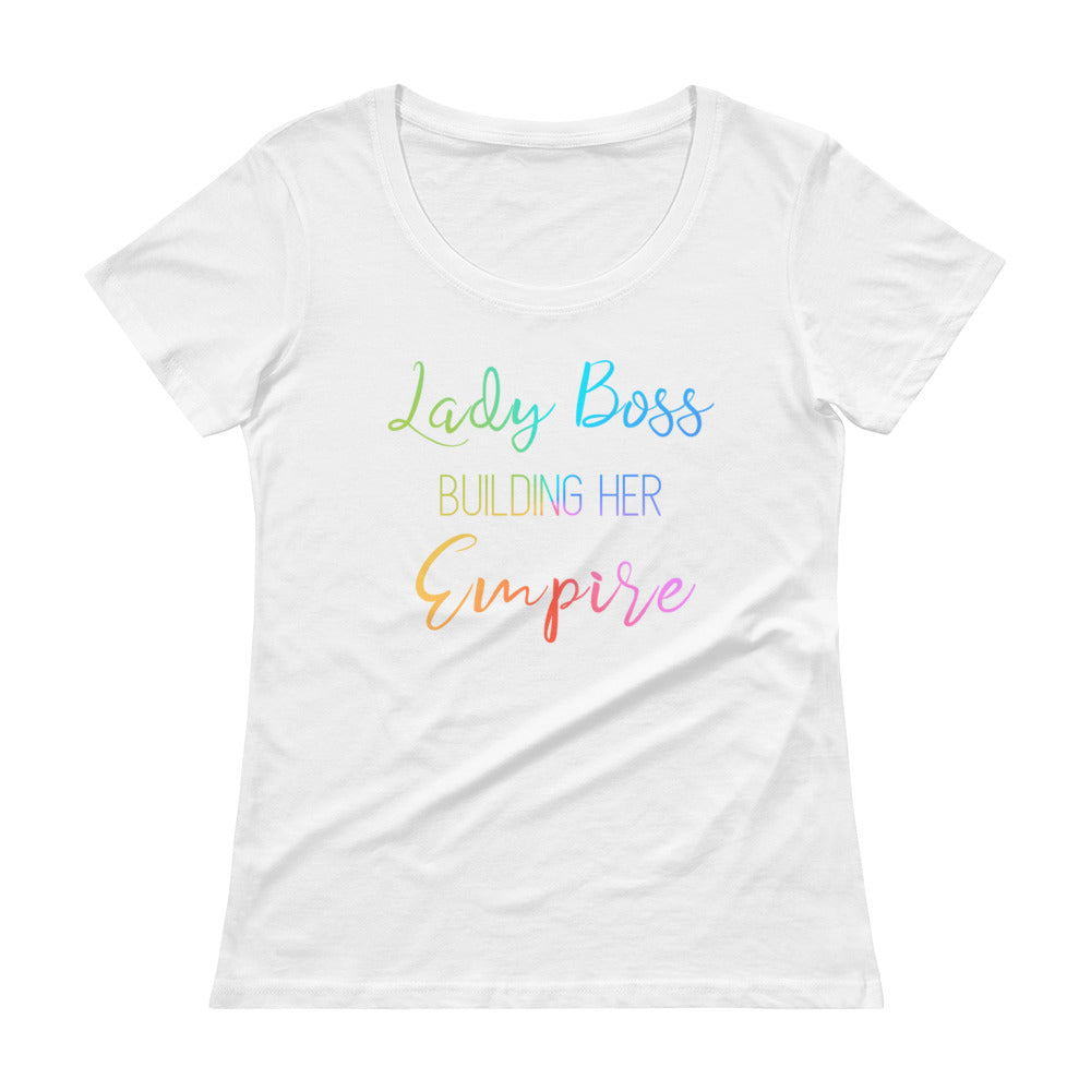 Lady Boss Color Scoopneck T-Shirt