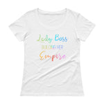 Lady Boss Color Scoopneck T-Shirt