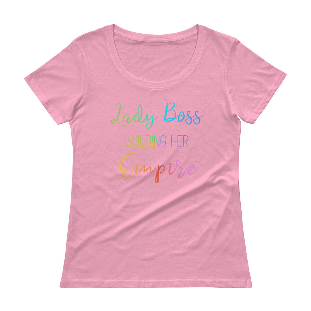 Lady Boss Color Scoopneck T-Shirt