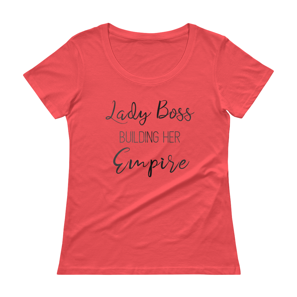 Lady Boss Black Metal Scoopneck T-Shirt