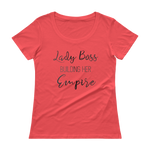 Lady Boss Black Metal Scoopneck T-Shirt