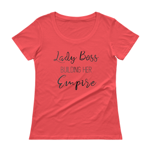 Lady Boss Black Metal Scoopneck T-Shirt