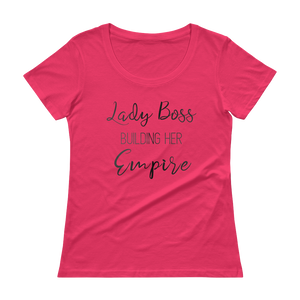 Lady Boss Black Metal Scoopneck T-Shirt