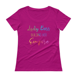 Lady Boss Color Scoopneck T-Shirt