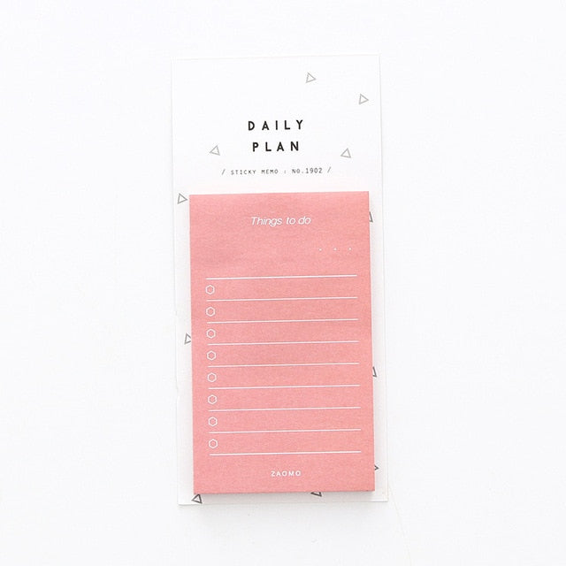 50 Sheets To Do List Check List Sticky Notes Memo Pad Notepad School Office Supplies Stationery