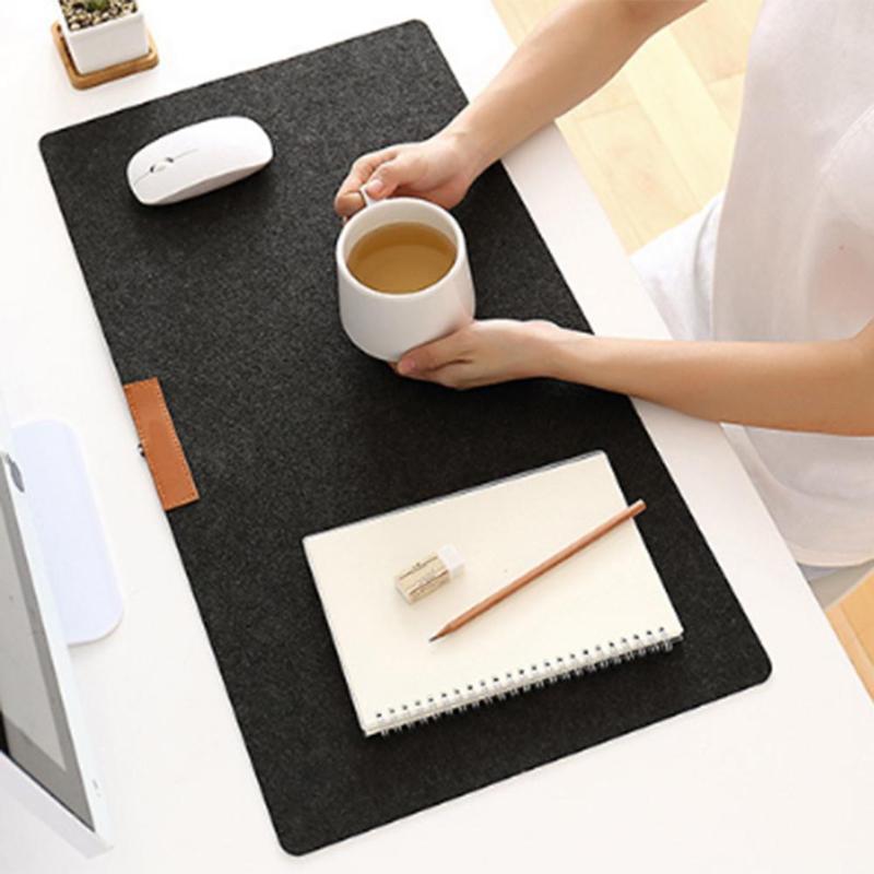 Large Office Desk Mat Modern Table Keyboard Computer Mouse Pad Wool Felt Laptop Cushion Desk Mat Gaming Mousepad Mat